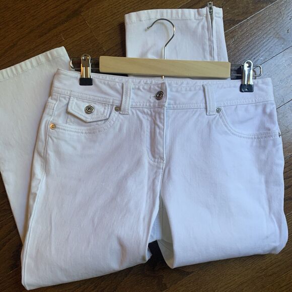 Ann Taylor Modern fit/Lindsay Waist Size 2 White Capri - Picture 1 of 7